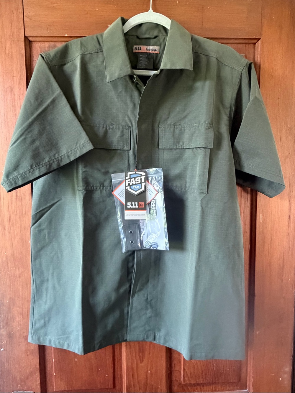 5.11 Tactical Short Sleeve Button-Down Shirt in Olive - Medium